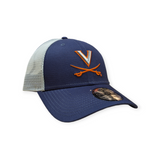 Virginia Cavaliers New Era Navy/White Trucker 9FORTY Adjustable Hat - Pro Jersey Sports