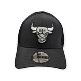 Men’s Chicago Bulls New Era Black and White Neo 39THIRTY Flex Fit Hat - Pro Jersey Sports
