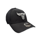 Men’s Chicago Bulls New Era Black and White Neo 39THIRTY Flex Fit Hat - Pro Jersey Sports