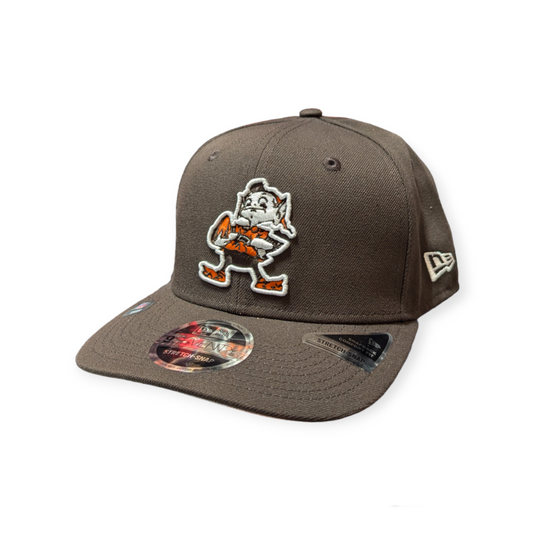 Cleveland Browns New Era Brown Throwback 9SEVENTY Adjustable Hat