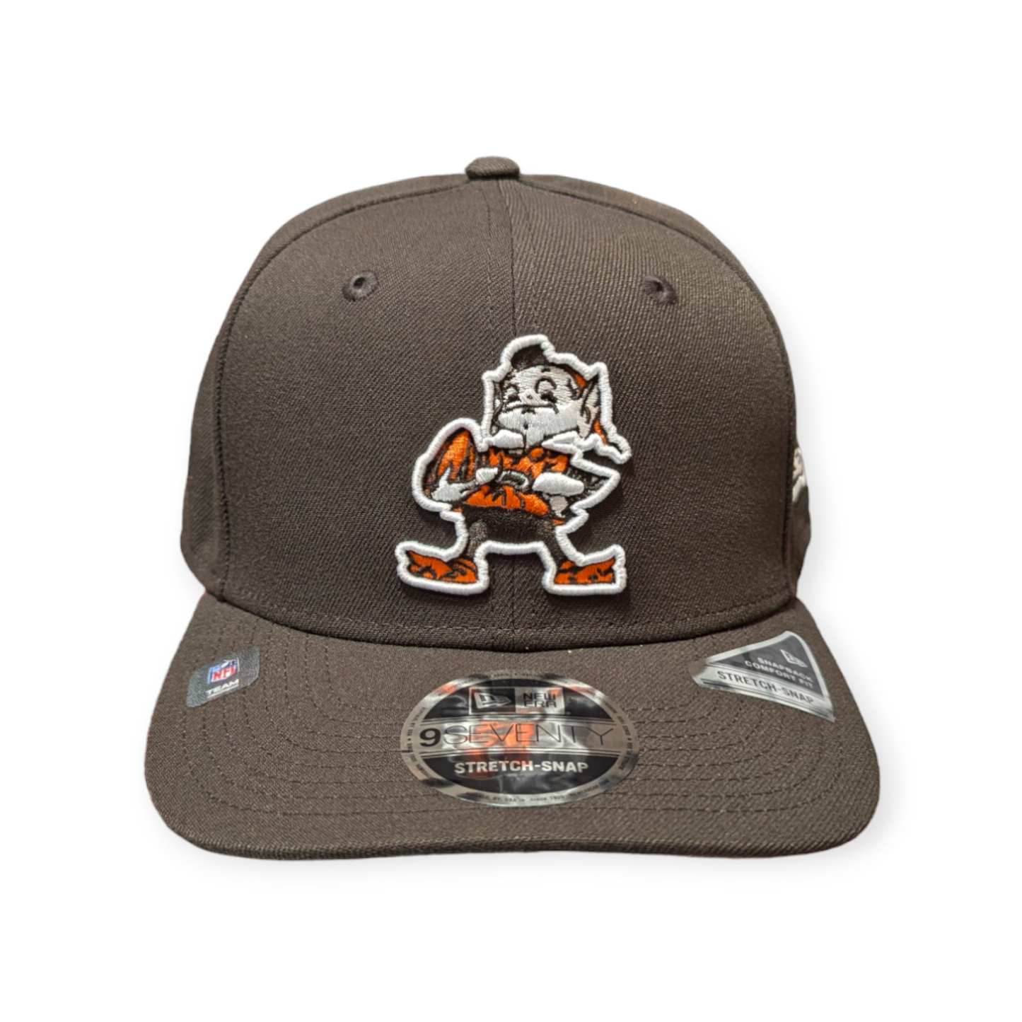 Cleveland Browns New Era Brown Throwback 9SEVENTY Adjustable Hat