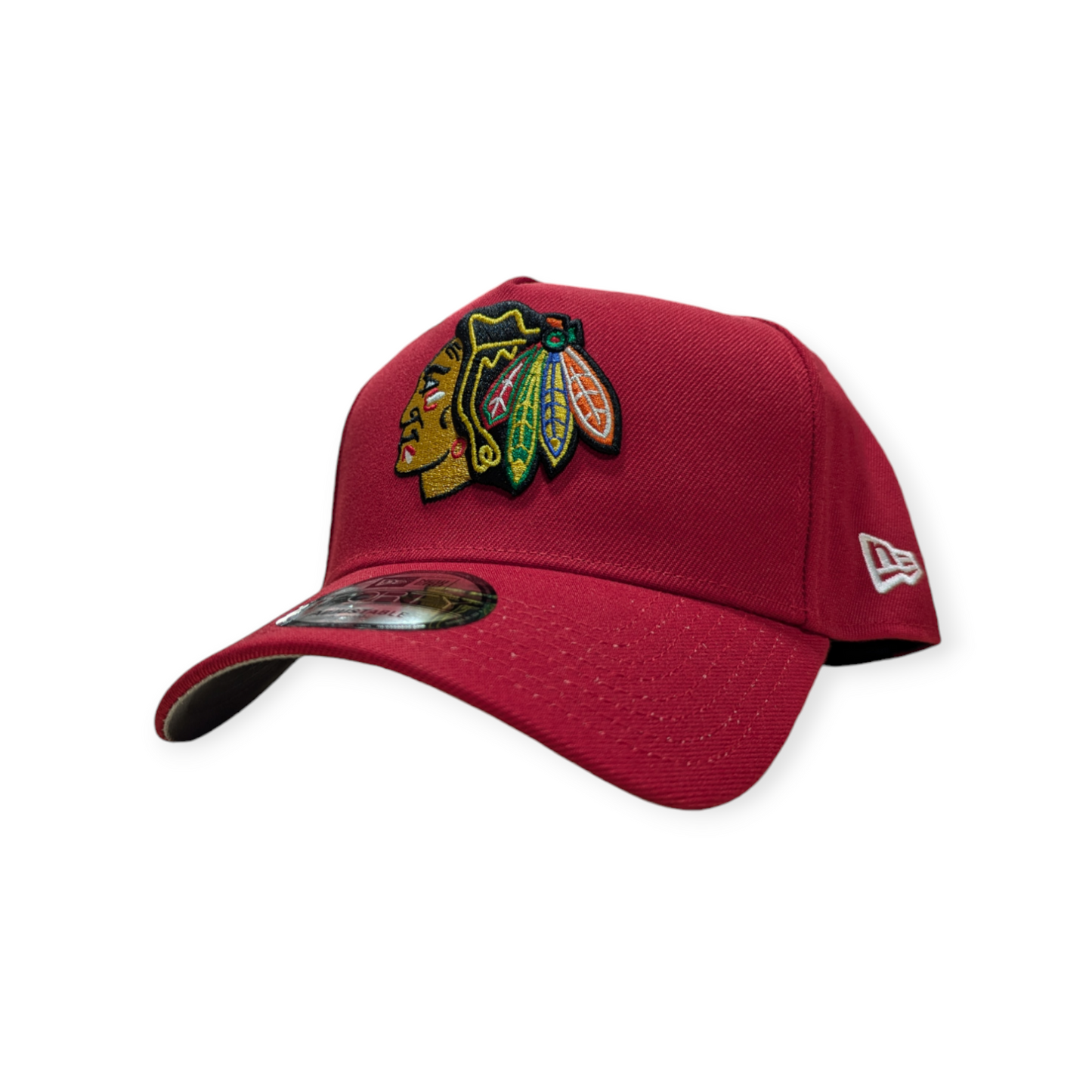 Chicago Blackhawks New Era Red 9FORTY A-Frame Adjustable Hat