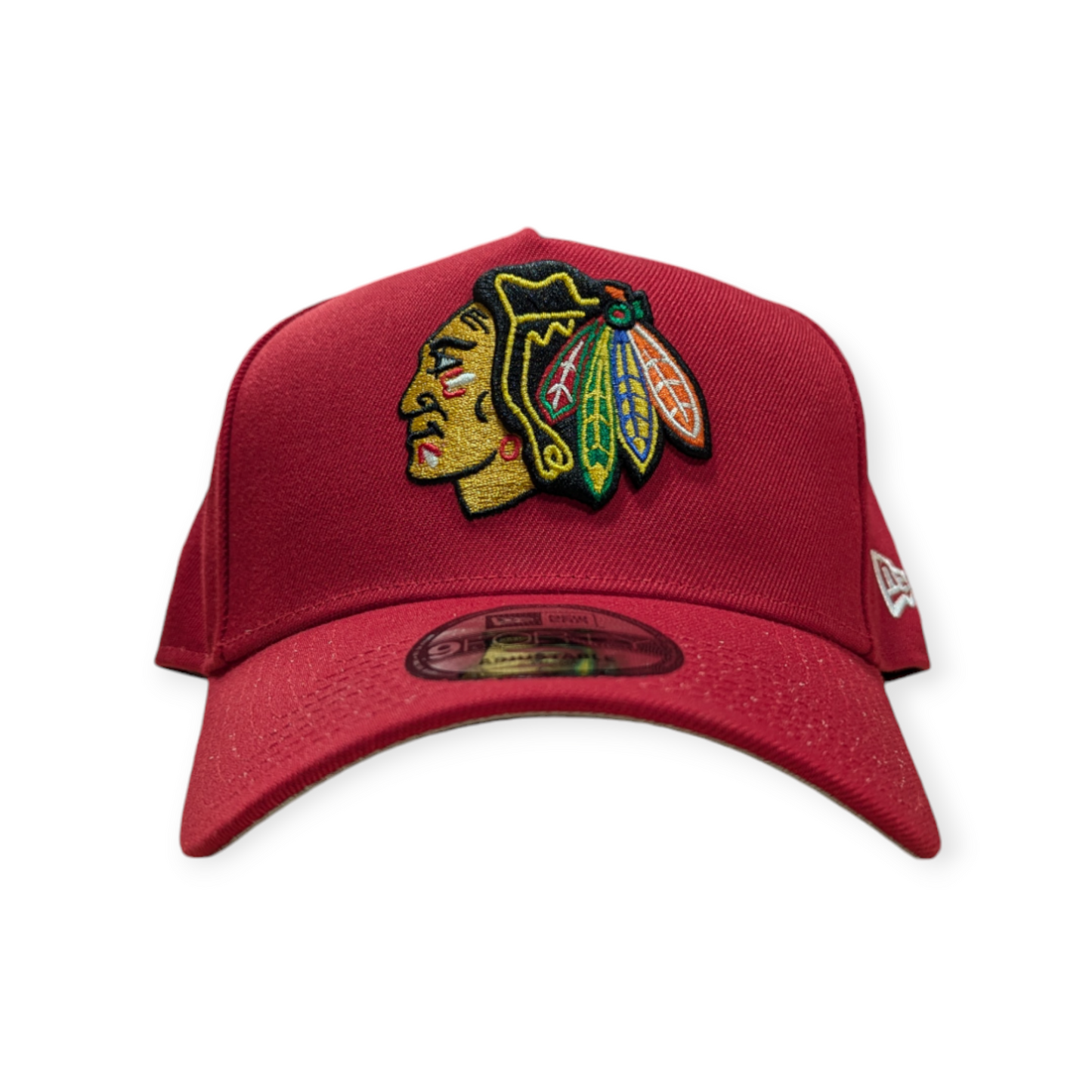 Chicago Blackhawks New Era Red 9FORTY A-Frame Adjustable Hat