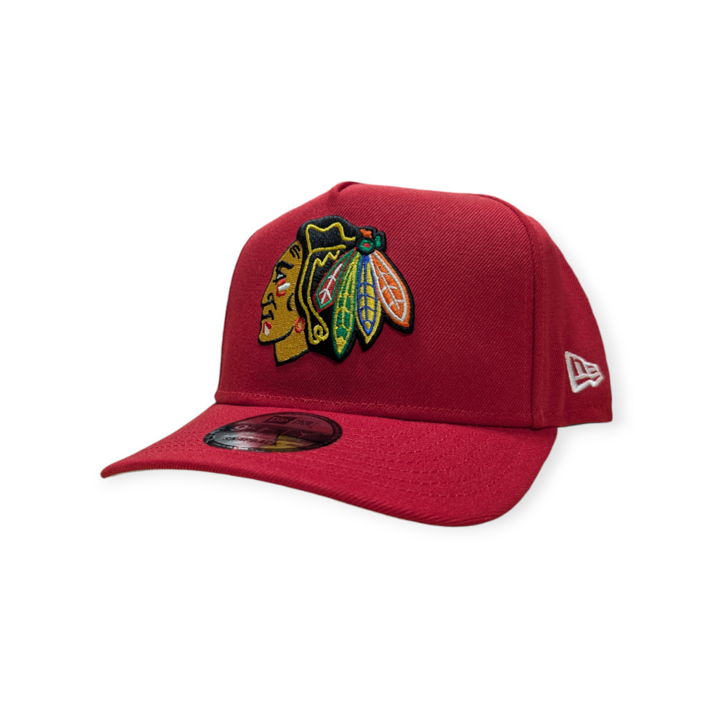 Chicago Blackhawks New Era Red 9FIFTY A-Frame Adjustable Hat