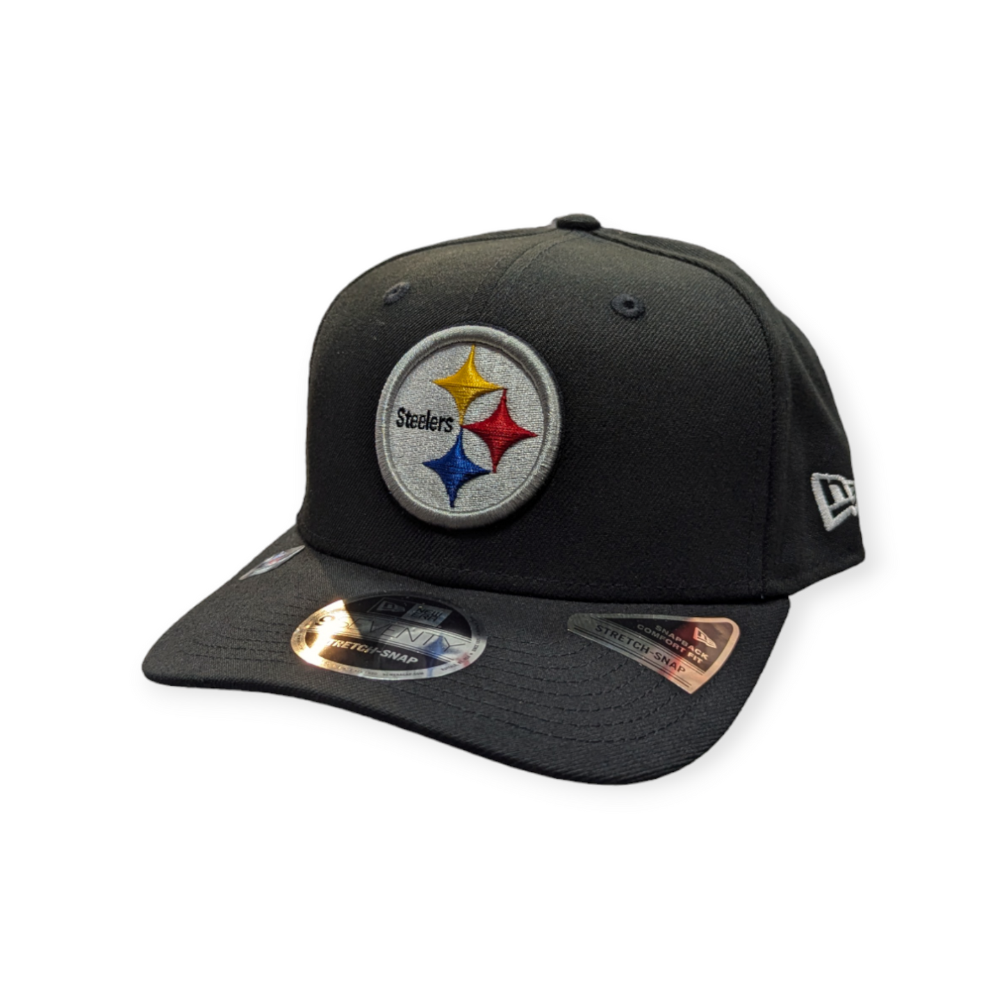 Pittsburgh Steelers New Era Black 9SEVENTY Adjustable Hat