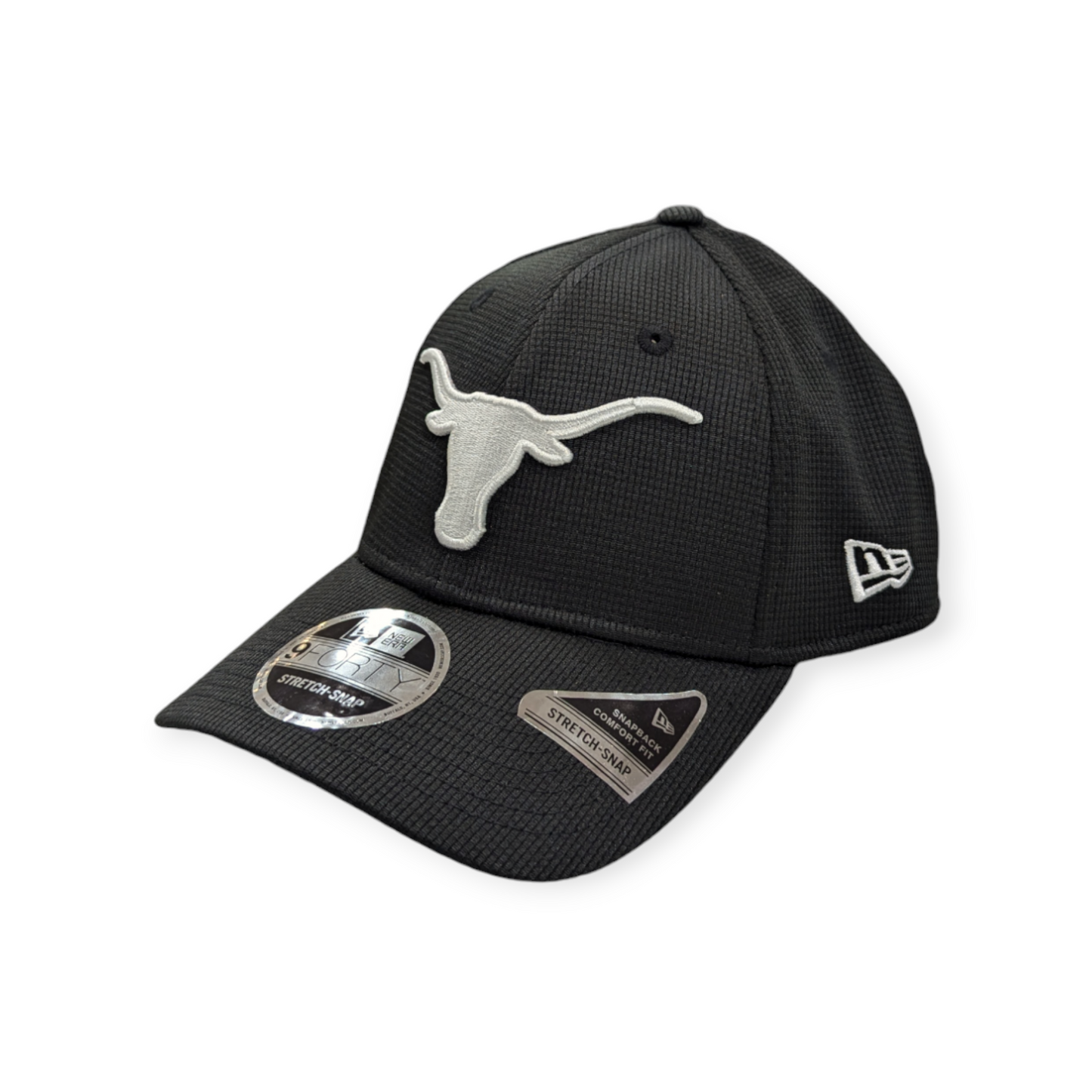 Texas Longhorns New Era Black Pivot 9FORTY Adjustable Hat