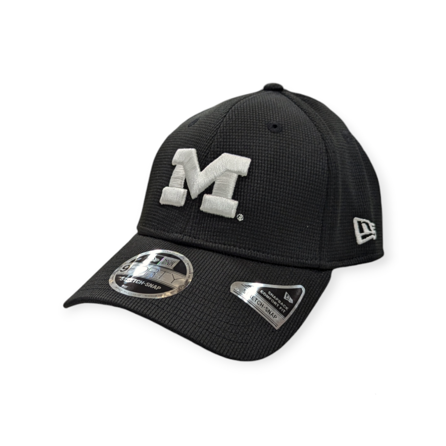 Michigan Wolverines New Era Black Pivot 9FORTY Adjustable Hat