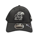 Kansas Jayhawks New Era Black Pivot 9FORTY Adjustable Hat - Pro Jersey Sports