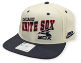 Chicago White Sox Nike Pro Cooperstown Collection Rewind Cream/Black Snapback Hat - Pro Jersey Sports