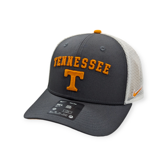 Men's Nike Tennesse Volunteers Anthracite Rise Adjustable Trucker Hat