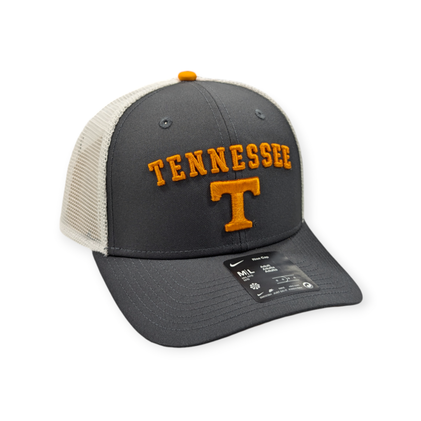 Men's Nike Tennesse Volunteers Anthracite Rise Adjustable Trucker Hat