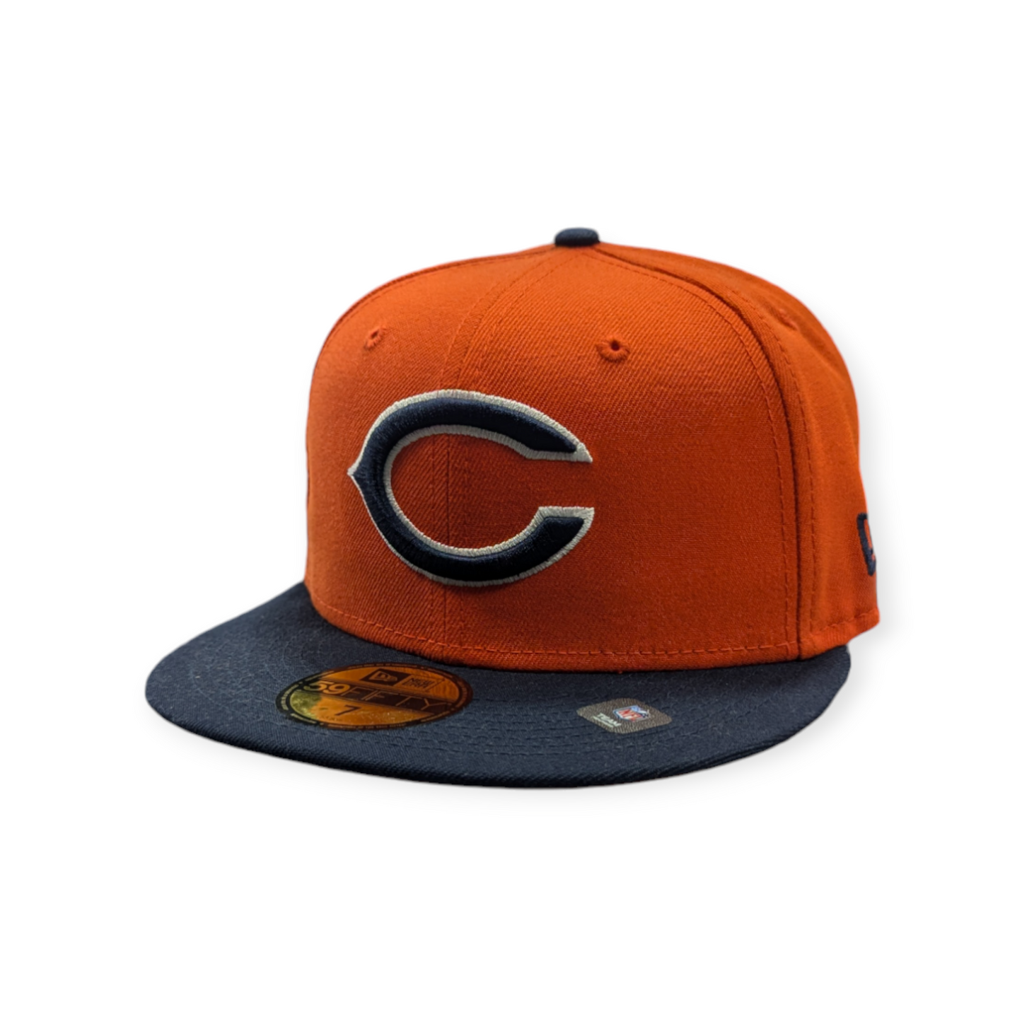 Chicago Bears 2 Tone Orange/Navy Alternate New Era 59FIFTY Fitted Hat