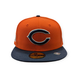 Chicago Bears 2 Tone Orange/Navy Alternate New Era 59FIFTY Fitted Hat - Pro Jersey Sports
