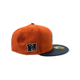 Chicago Bears 2 Tone Orange/Navy Alternate New Era 59FIFTY Fitted Hat - Pro Jersey Sports