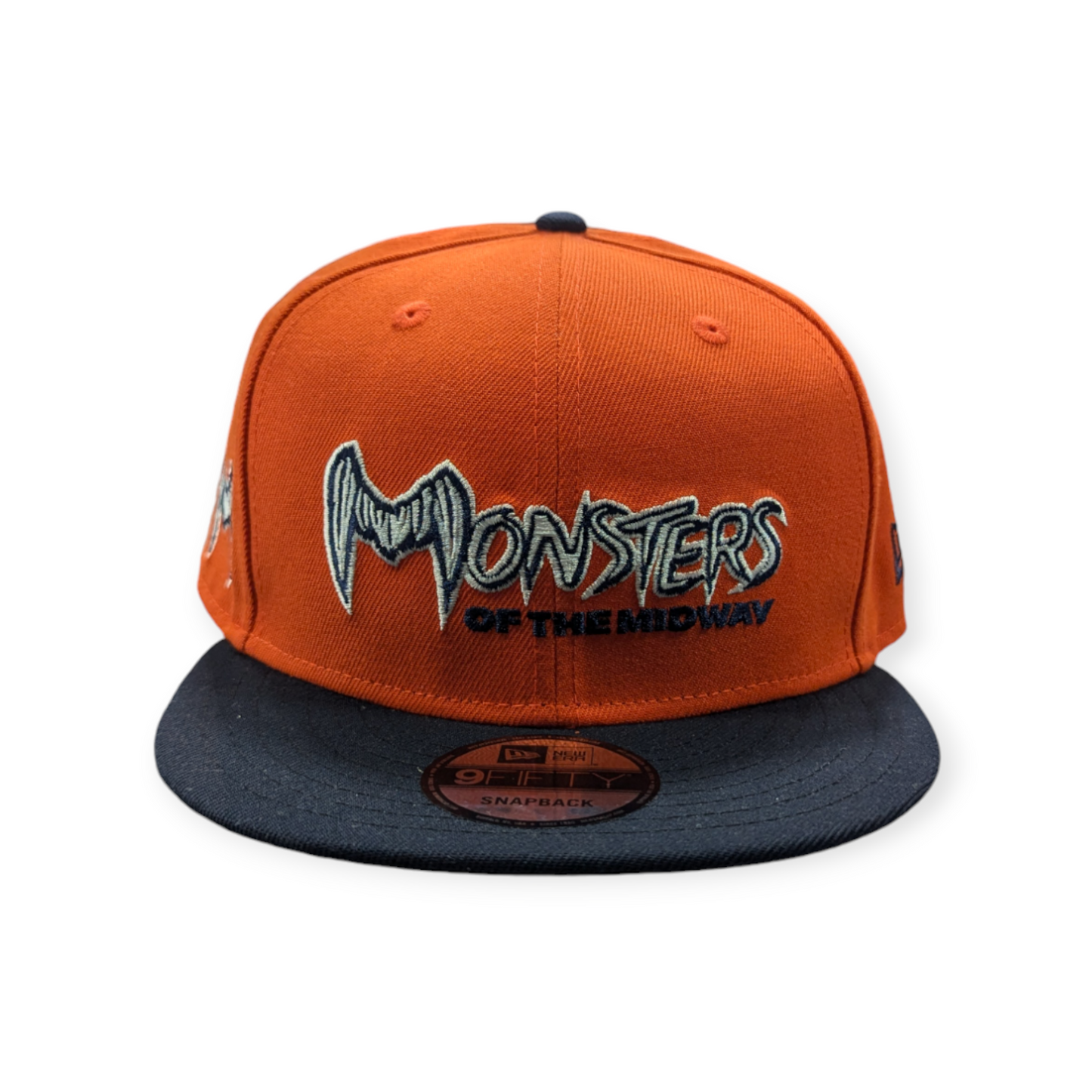 Chicago Bears New Era Monsters of the Midway Orange/Navy 9FIFTY Adjustable Snapback Hat