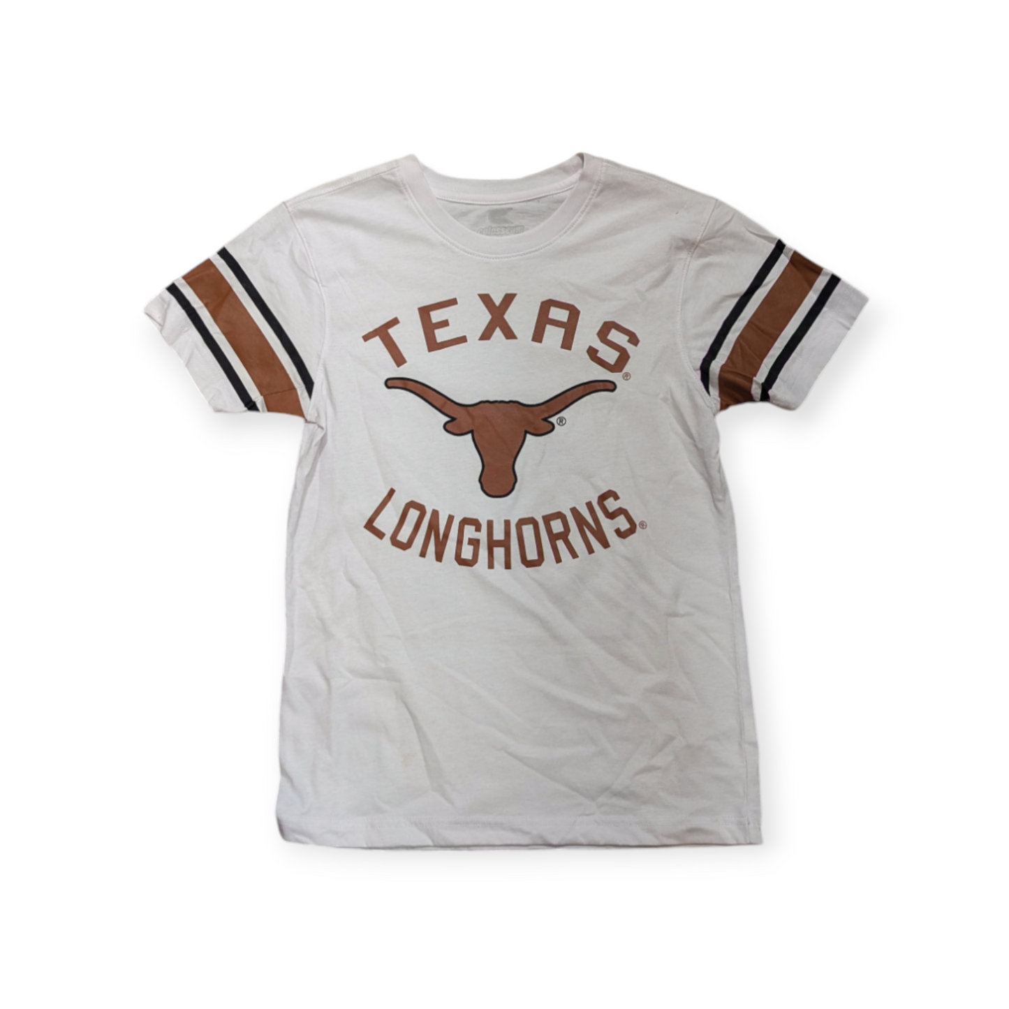 Youth Texas Longhorns White Colosseum Tee