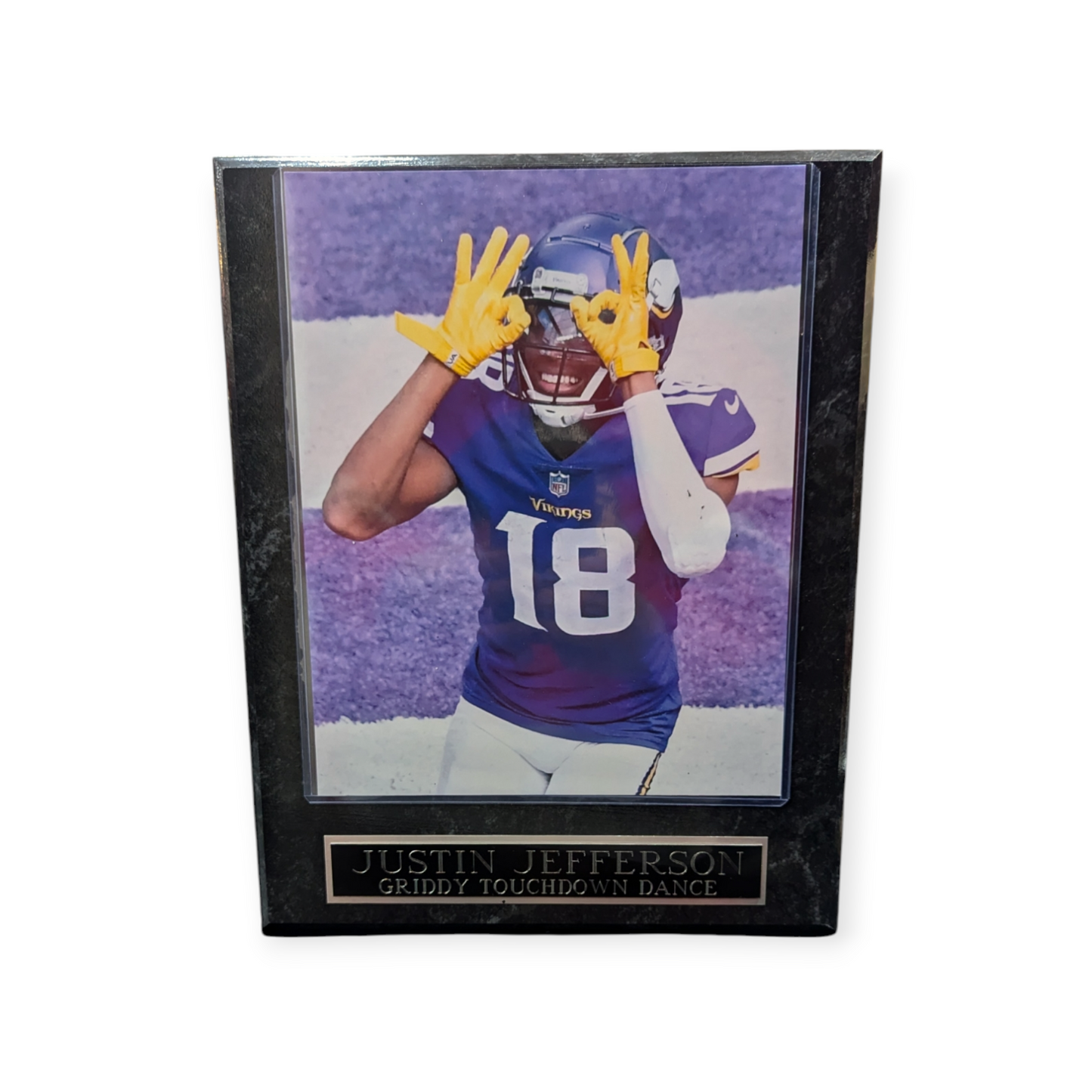 Justin Jefferson Minnesota Vikings Griddy Wall Plaque