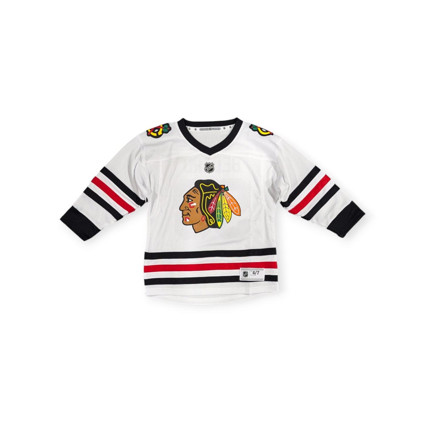 Toddler Connor Bedard Chicago Blackhawks White Away Replica Jersey