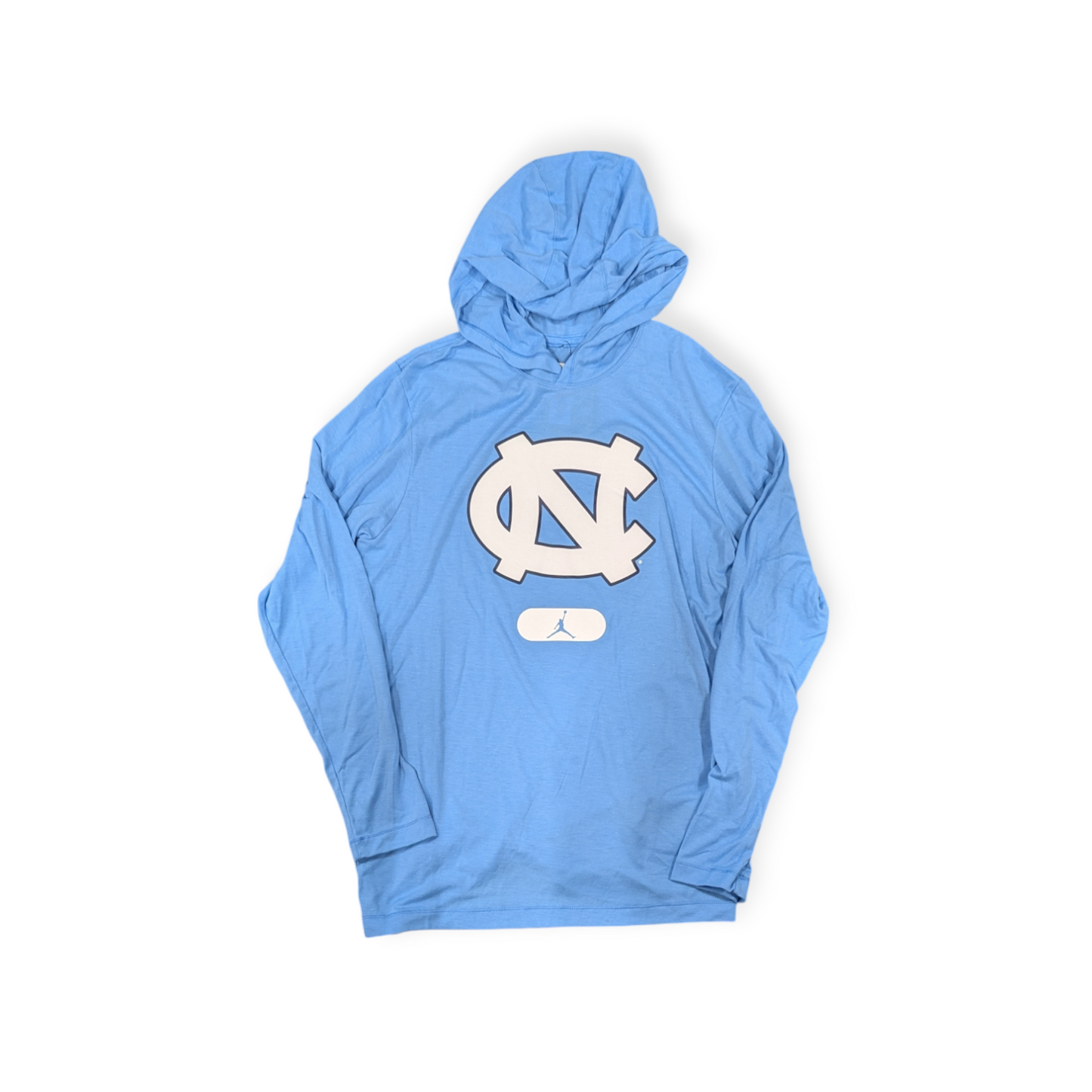 Men's North Carolina Tar Heels Jumpman Valor Blue Nike Long Sleeve Hooded Tee