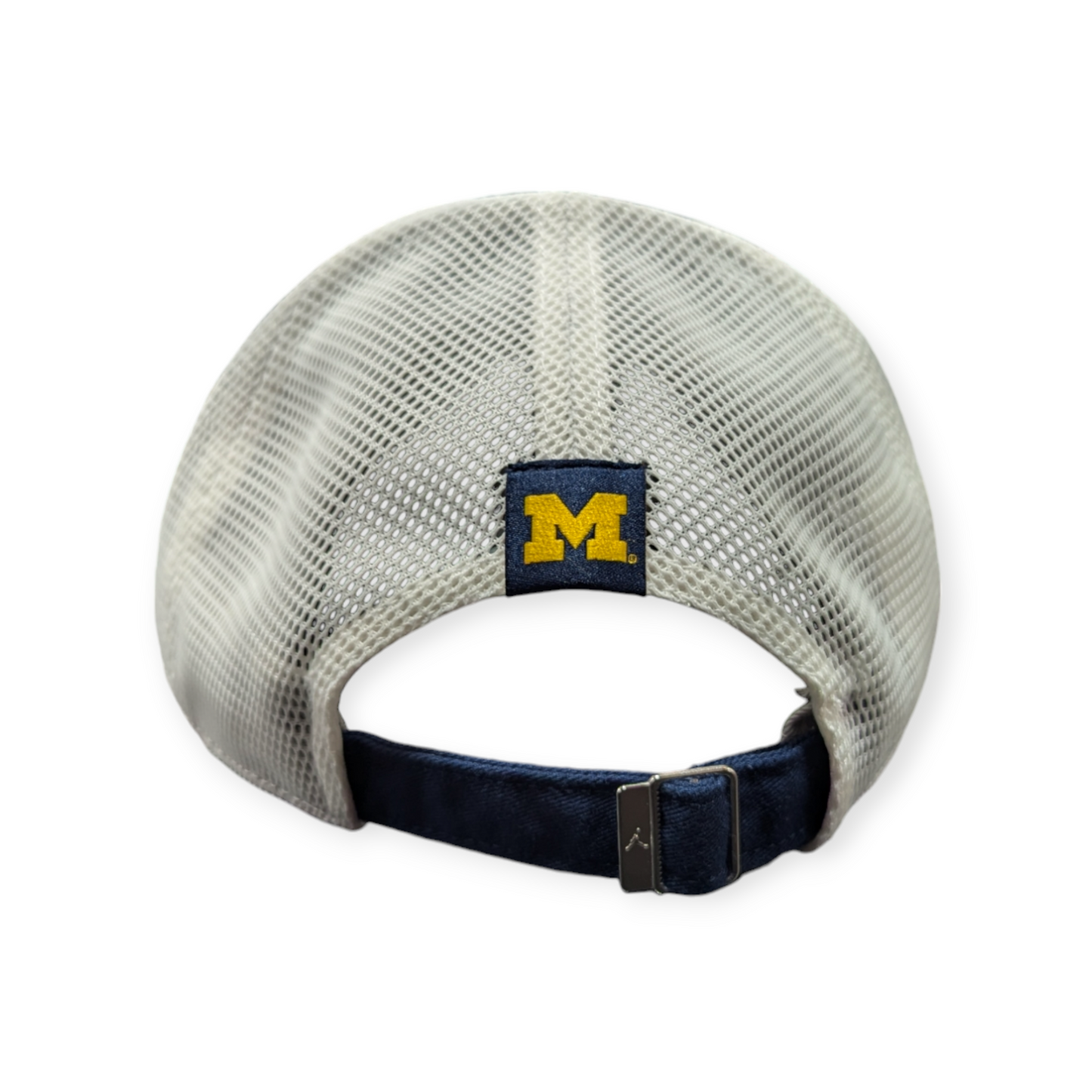 Michigan Wolverines Nike Navy Jumpman Helmet Logo Club Unstructured Adjustable Trucker Hat