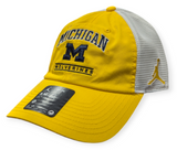 Michigan Wolverines Nike Yellow Club Jumpman Unstructured Adjustable Trucker Hat - Pro Jersey Sports