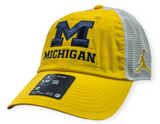 Michigan Wolverines Nike Yellow Club Jumpman Unstructured Adjustable Trucker Hat - Pro Jersey Sports