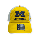 Michigan Wolverines Nike Yellow Club Jumpman Unstructured Adjustable Trucker Hat - Pro Jersey Sports