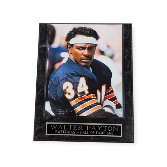 Walter Payton Hall Of Fame Wall Plaque