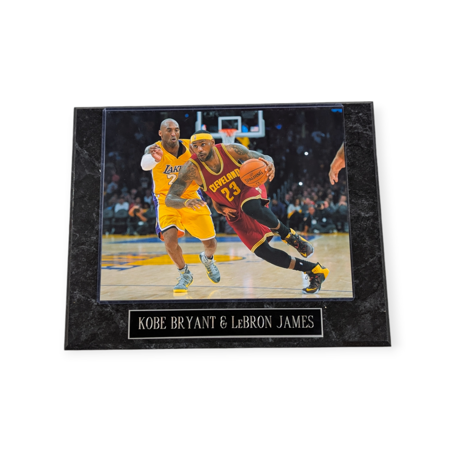 Kobe Bryant Los Angeles Lakers and LeBron James Cleveland Cavalier's Wall  Plaque