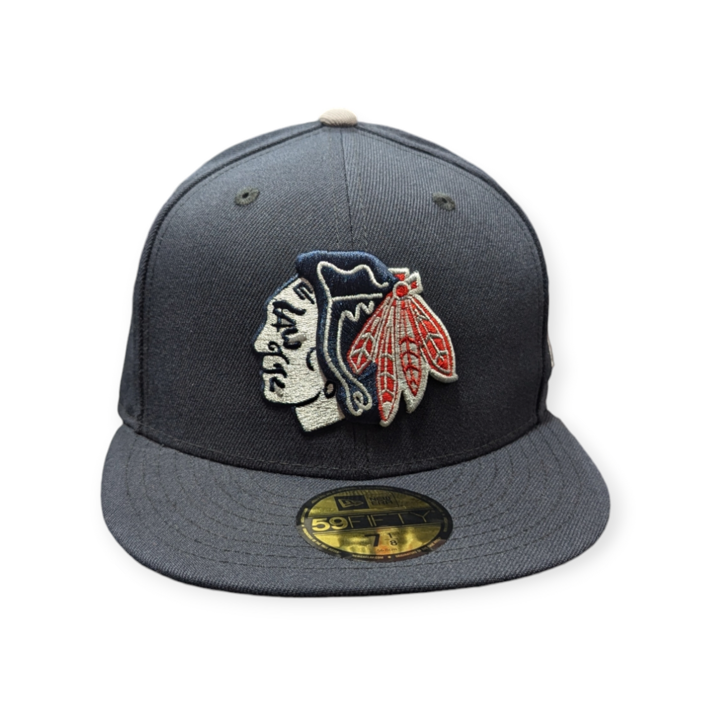 Chicago Blackhawks New Era Navy Bedsy 59FIFTY Fitted Hat