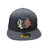 Chicago Blackhawks New Era Navy Bedsy 59FIFTY Fitted Hat - Pro Jersey Sports