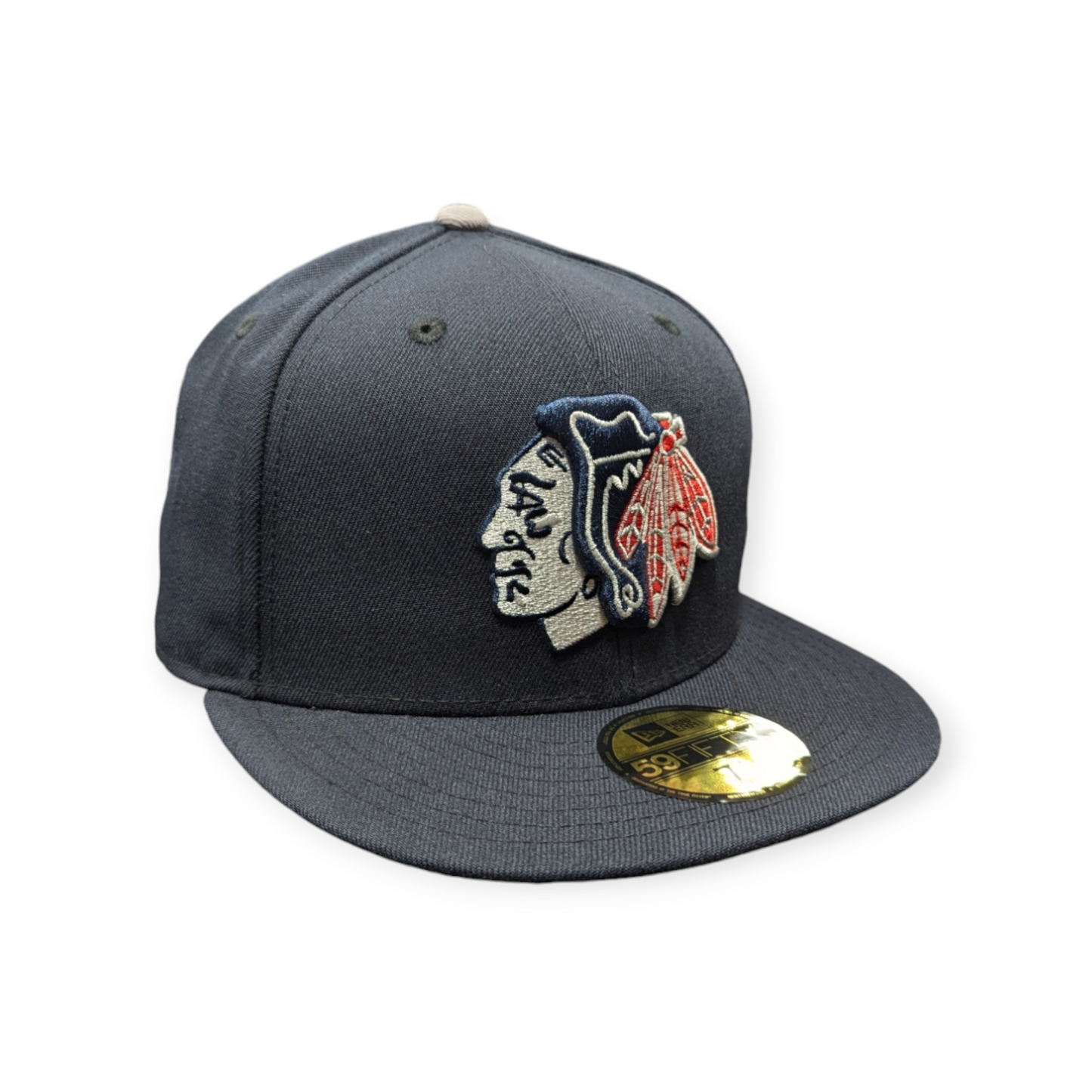 Chicago Blackhawks New Era Navy Bedsy 59FIFTY Fitted Hat