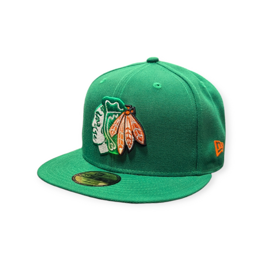 Chicago Blackhawks New Era Kelly Green Irish 59FIFTY Fitted Hat