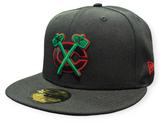 Chicago Blackhawks New Era Black Reverse OTC 59FIFTY Fitted Hat - Pro Jersey Sports