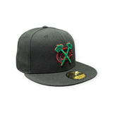 Chicago Blackhawks New Era Black Reverse OTC 59FIFTY Fitted Hat - Pro Jersey Sports