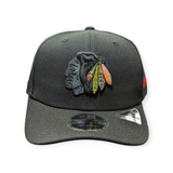Chicago Blackhawks New Era Head of the Table Black 9SEVENTY Hat - Pro Jersey Sports