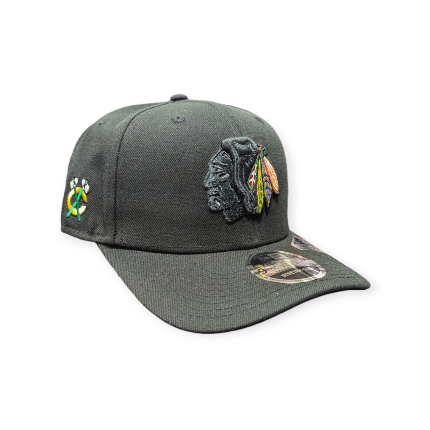 Chicago Blackhawks New Era Head of the Table Black 9SEVENTY Hat