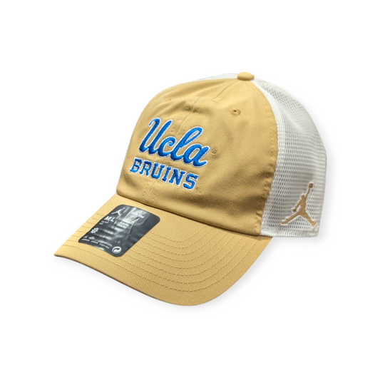 UCLA Bruins Nike Gold Jumpman Club Unstructured Adjustable Trucker Hat