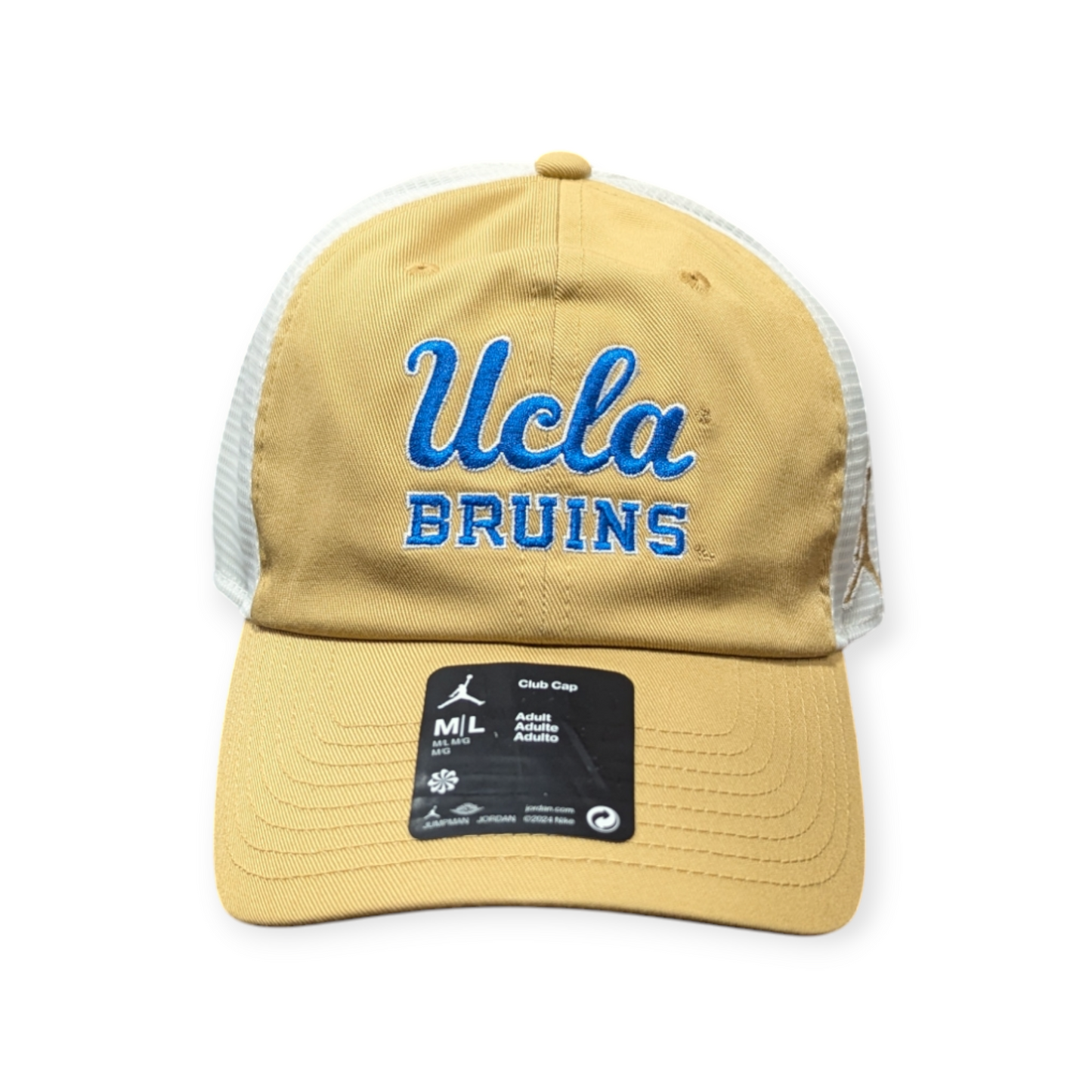 UCLA Bruins Nike Gold Jumpman Club Unstructured Adjustable Trucker Hat