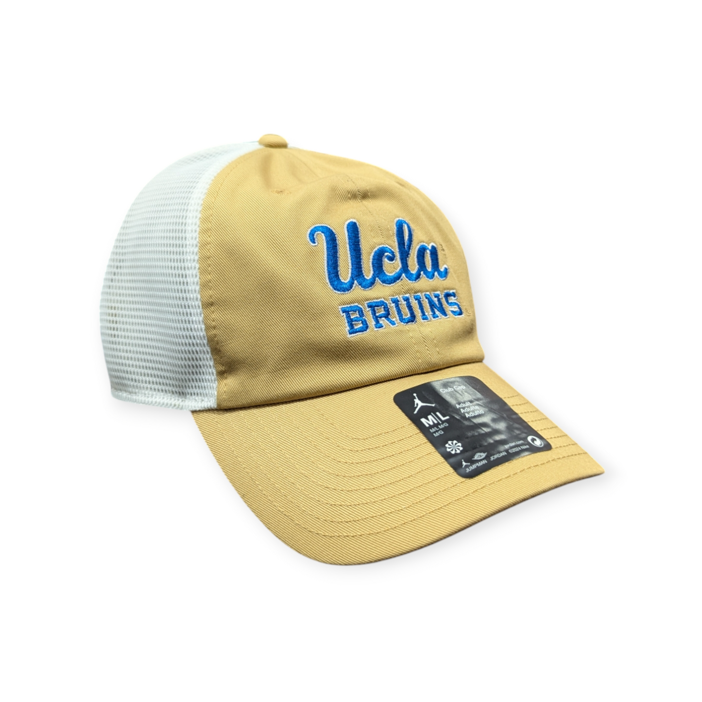 UCLA Bruins Nike Gold Jumpman Club Unstructured Adjustable Trucker Hat