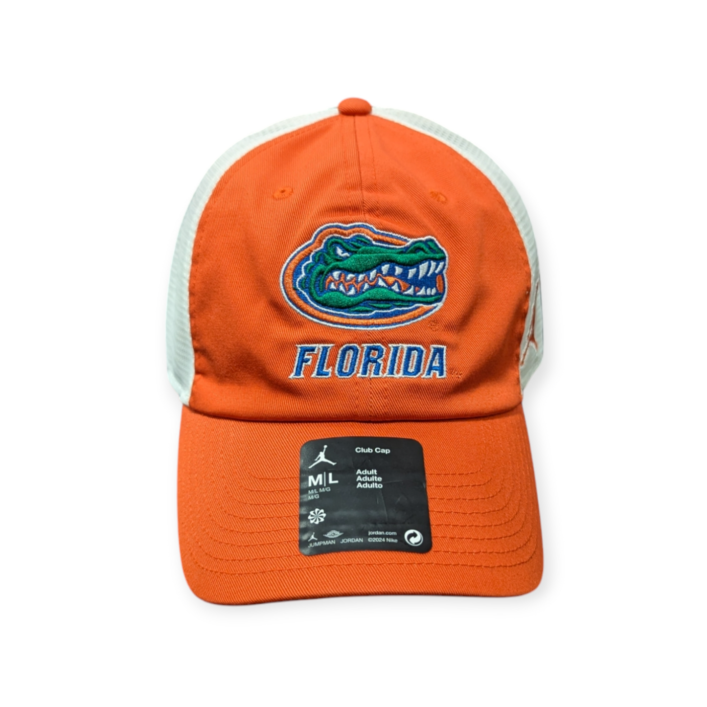 Florida Gators Nike Orange Jumpman Club Unstructured Adjustable Trucker Hat