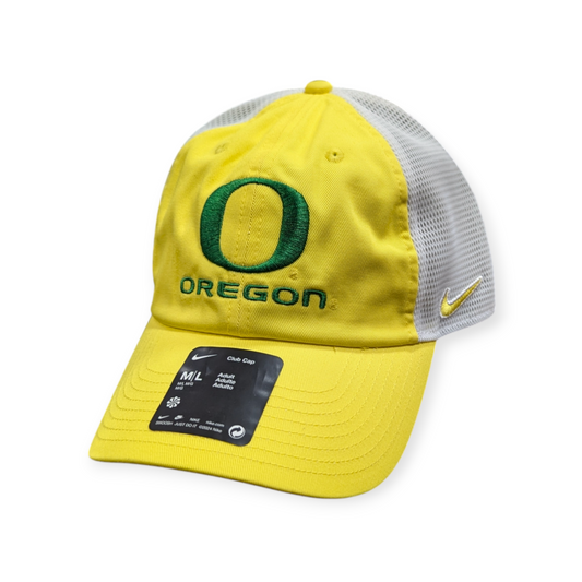 Oregon Ducks Nike Yellow Unstructured Adjustable Trucker Hat