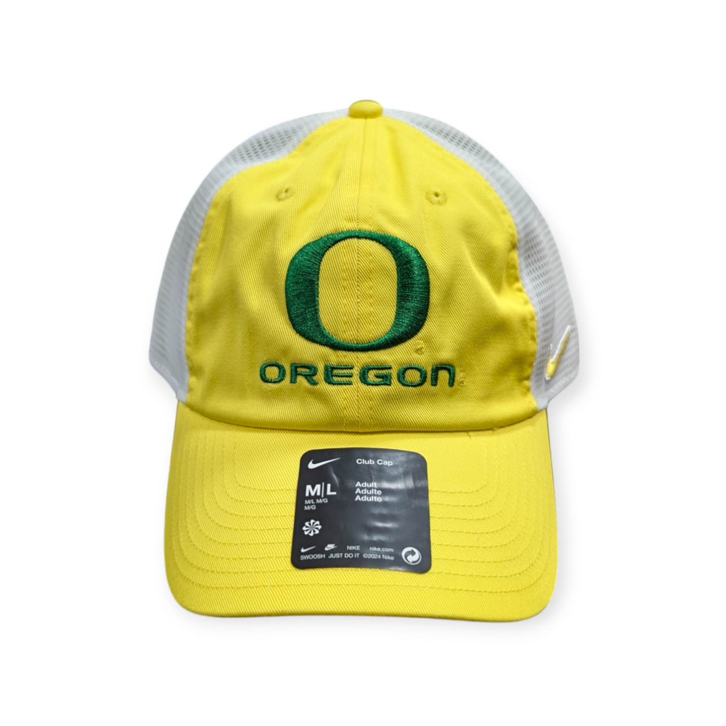 Oregon Ducks Nike Yellow Unstructured Adjustable Trucker Hat