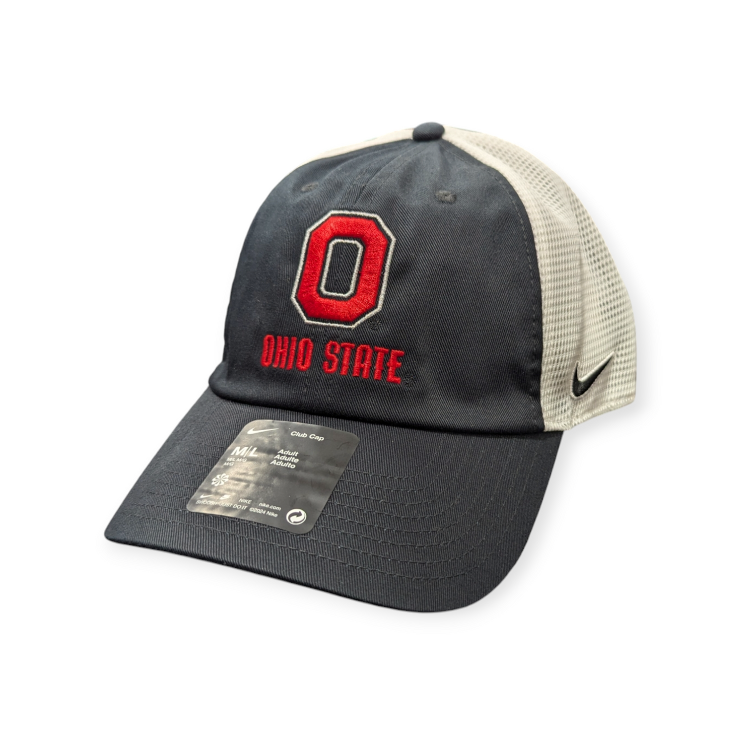 Ohio State Buckeyes Nike Black Unstructured Adjustable Trucker Hat