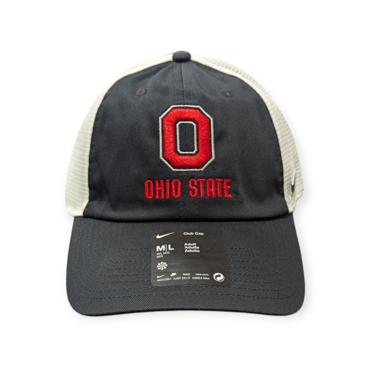 Ohio State Buckeyes Nike Black Unstructured Adjustable Trucker Hat