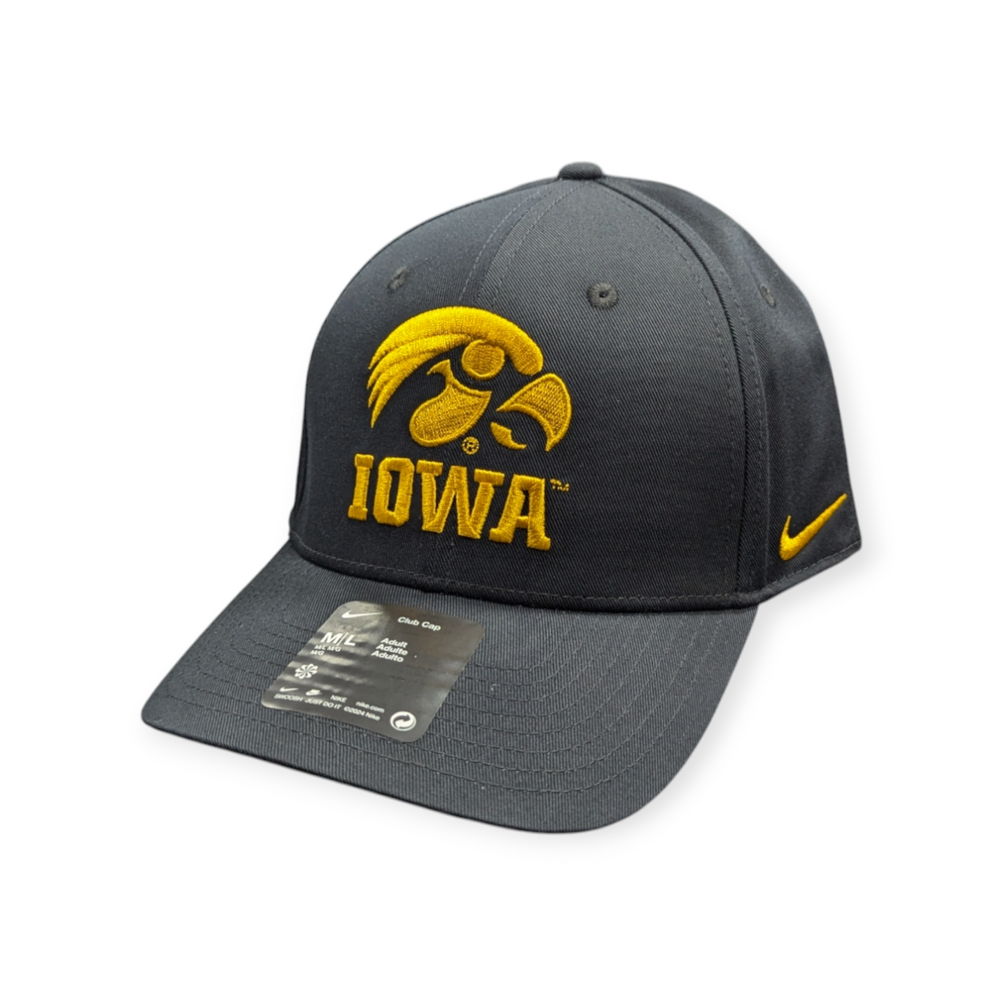 Iowa Hawkeyes Nike Black Adjustable Club Hat