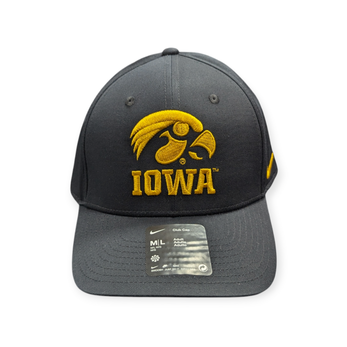 Iowa Hawkeyes Nike Black Adjustable Club Hat