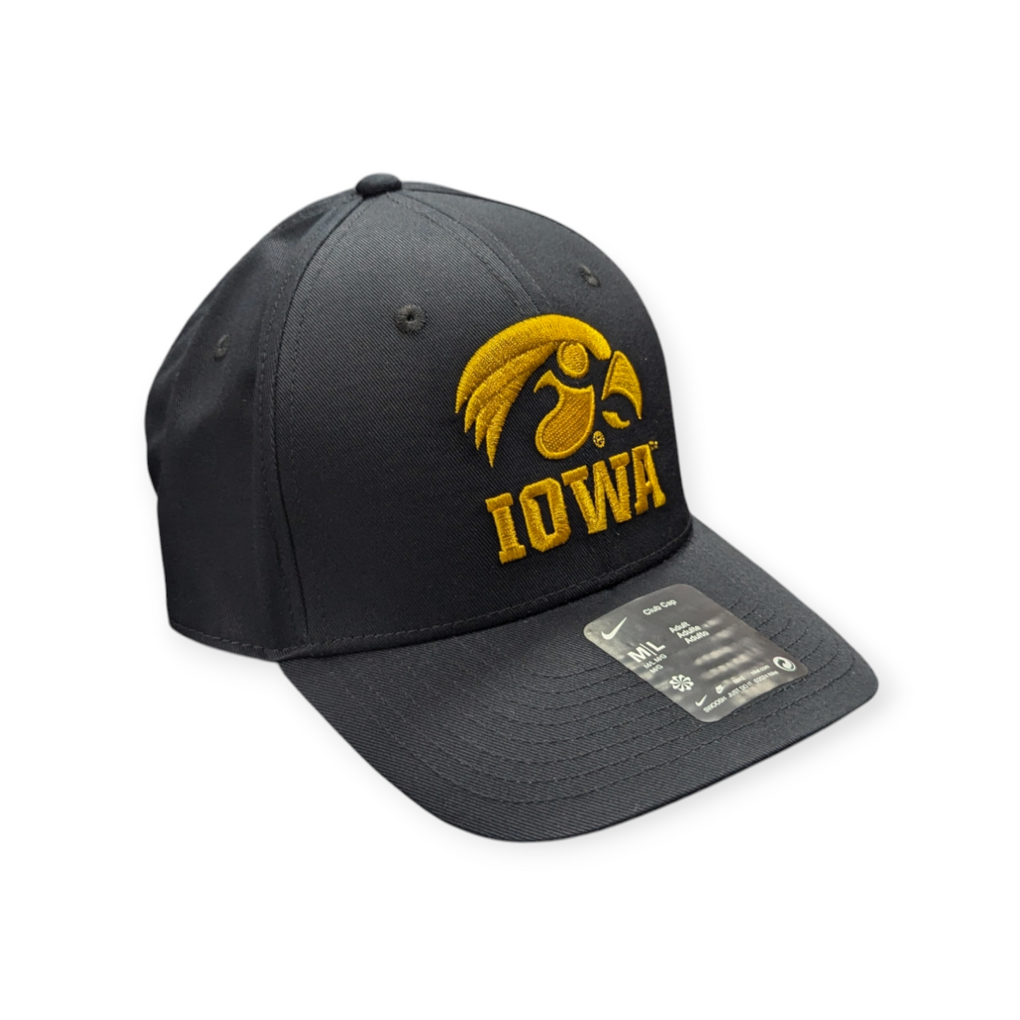 Iowa Hawkeyes Nike Black Adjustable Club Hat