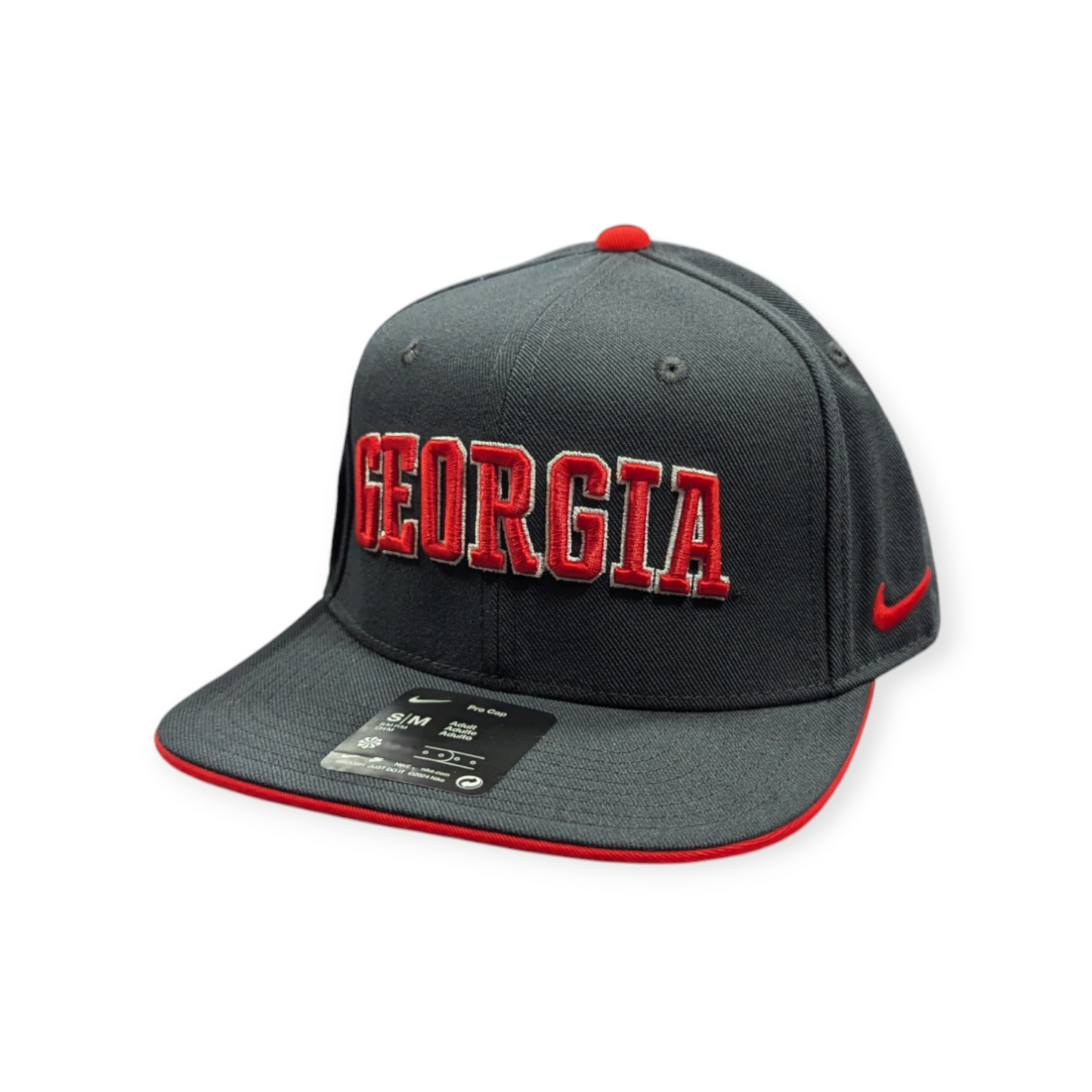 Georgia Bulldogs Nike Black Dri-Fit Sideline Pro Snapback Hat