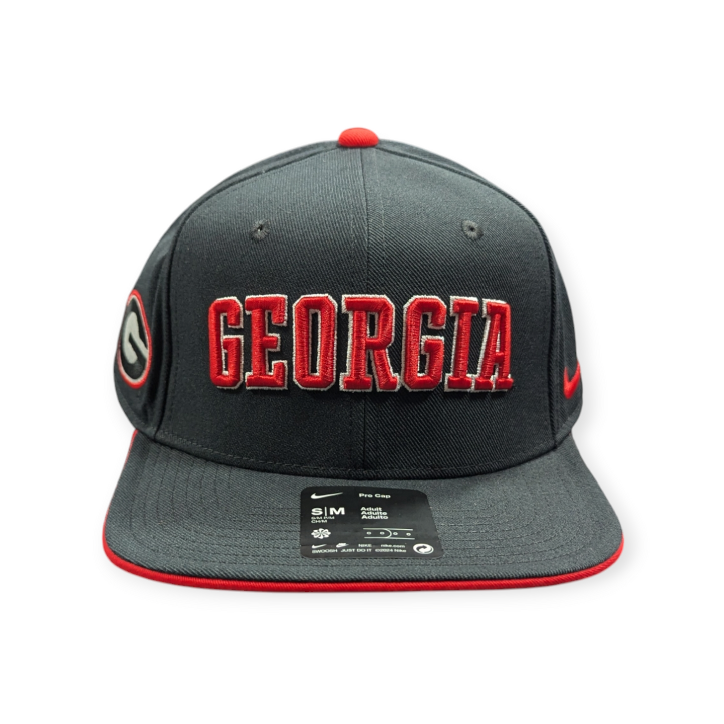 Georgia Bulldogs Nike Black Dri-Fit Sideline Pro Snapback Hat